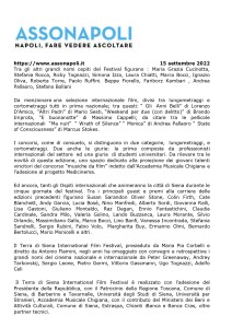 Assonapoli_ll regista americano Abel Ferrara ospite d’onore del Terra di Siena International Film Festival 26 esima edizione _page-0002